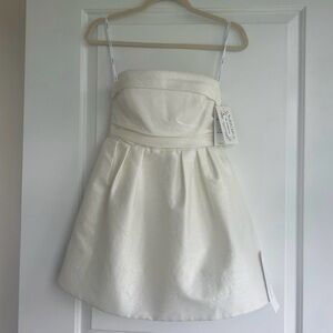 By Watters White Trifle Mini Dress